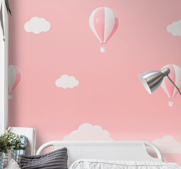 Fotomural de amor globos de colores en el cielo - TenVinilo