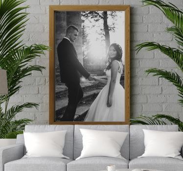 Fotomural de amor retrato de pareja romántica - TenVinilo