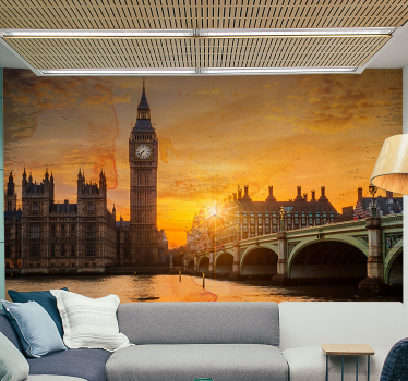 Fotomural de londres atardecer histórico - TenVinilo