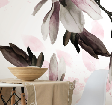 Fotomural de magnolias flores de magnolia elegantes - TenVinilo