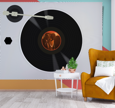Fotomural de música amor por los vinilos - TenVinilo