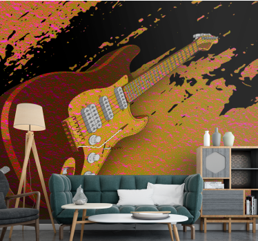Fotomural de música arte de guitarra eléctrica - TenVinilo