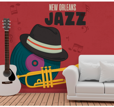 Fotomural de música jazz de nueva orleans - TenVinilo