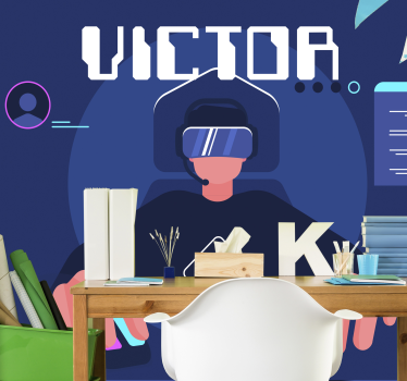 Fotomural de música juegos de realidad virtual - TenVinilo