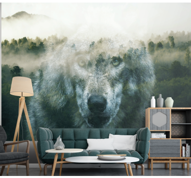 Fotomural de naturaleza Alma de lobo - TenVinilo