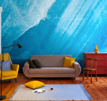 Mural de paisajes glaciar azul Antartida - TenVinilo