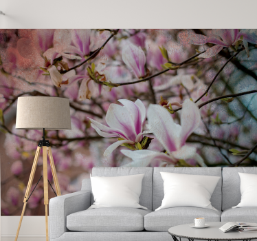 Fotomural de orquídeas explosión de flores de magnolia - TenVinilo