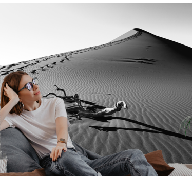 Fotomural desierto huellas en la arena - TenVinilo