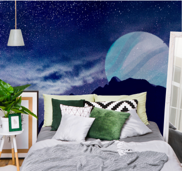 Fotomural espacio cielo nocturno celestial - TenVinilo