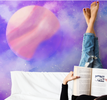 Fotomural espacio esfera planetaria cósmica - TenVinilo