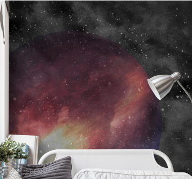 Fotomural espacio esfera púrpura celestial - TenVinilo