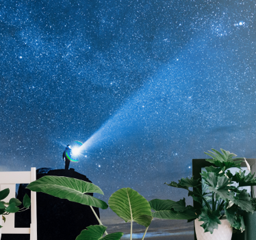 Fotomural espacio exploración del cielo estrellado - TenVinilo