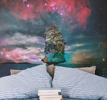 Fotomural espacio formaciones rocosas celestiales - TenVinilo