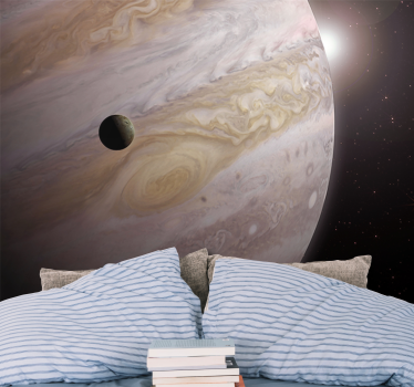 Fotomural espacio júpiter y la luna - TenVinilo