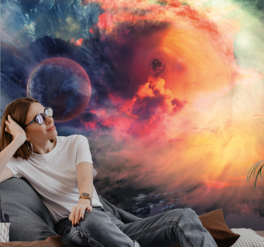 Fotomural espacio nebulosa cósmica enroscada - TenVinilo