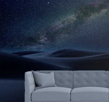 Fotomural espacio paisaje nocturno estrellado - TenVinilo