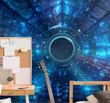 Fotomural espacio portal cósmico 3d - TenVinilo