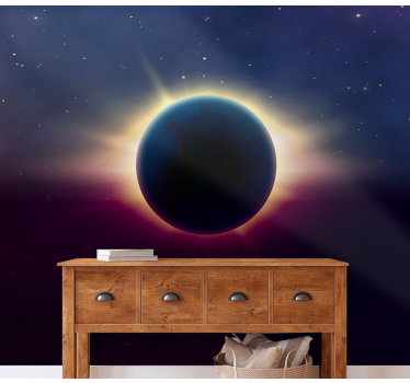 Fotomural espacio presencia de eclipse - TenVinilo