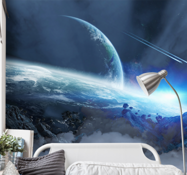 Fotomural espacio vista celestial cósmica - TenVinilo