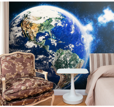 Fotomural espacio vista planetaria desde la órbita - TenVinilo