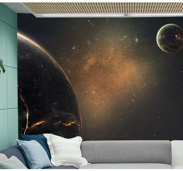 Fotomural espacio vista planetaria galáctica - TenVinilo