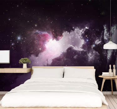 Fotomural espacio vórtice de nebulosa cósmica - TenVinilo