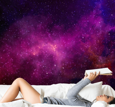 Fotomural espacio vórtice púrpura cósmico - TenVinilo