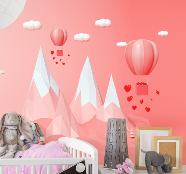 Fotomural fantasía arte de globos aerostáticos - TenVinilo