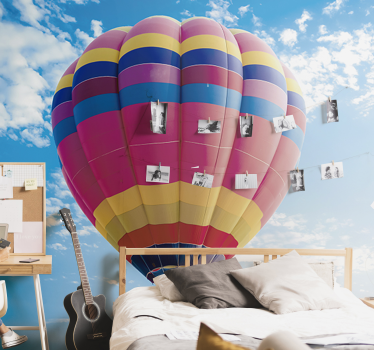 Fotomural cielo aventura de ensueño en globo - TenVinilo
