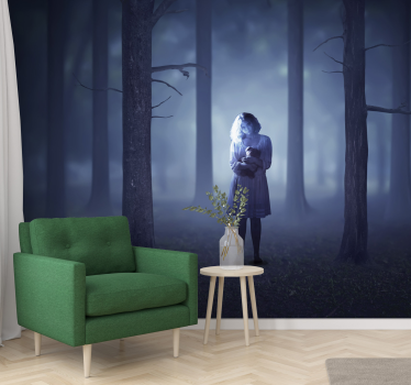 Fotomural fantasía chica en la niebla - TenVinilo
