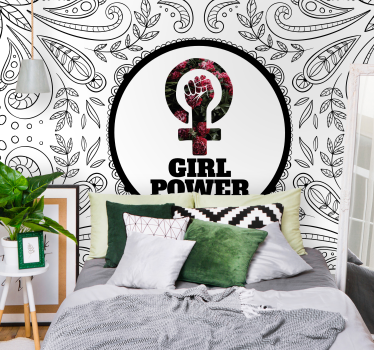 Fotomural frase empoderamiento para mujeres - TenVinilo