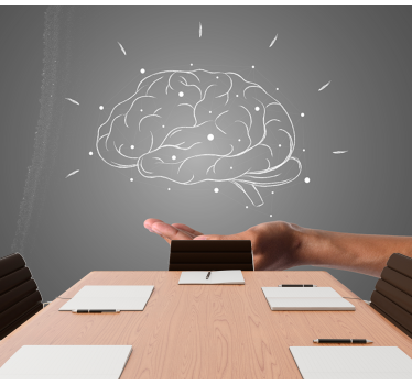 Fotomural frase visualización del concepto cerebral - TenVinilo