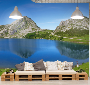 Mural lago Picos de Europa - TenVinilo