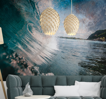Fotomural mar oleaje energético del mar - TenVinilo