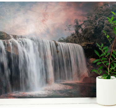 Fotomural cascada majestuoso salto de agua - TenVinilo