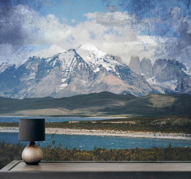 Fotomural montañas picos nevados majestuosos - TenVinilo