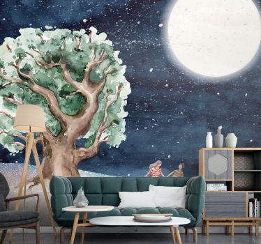 Fotomural naturaleza aventura del Árbol lunar - TenVinilo