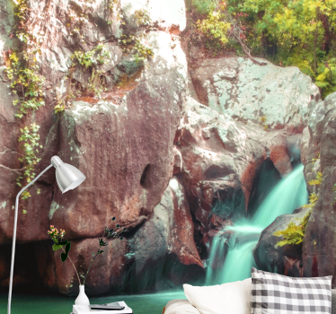 Fotomural naturaleza cascada tranquila - TenVinilo