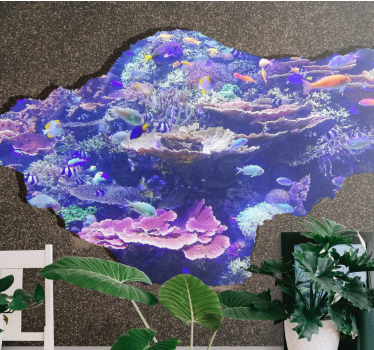 Fotomural naturaleza paisaje de coral bajo las olas - TenVinilo
