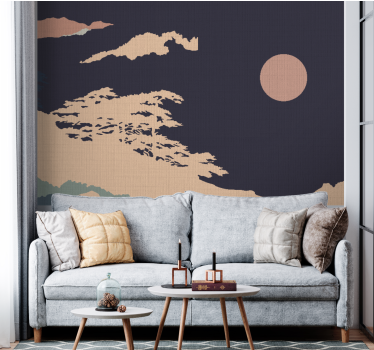 Fotomural naturaleza paisaje lunar tranquilo - TenVinilo