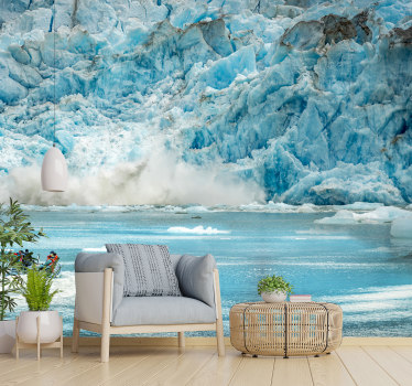 Fotomural naturaleza panorama de hielo glacial - TenVinilo