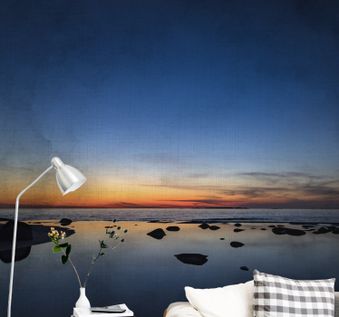 Fotomural naturaleza reflejos de un atardecer tranquilo - TenVinilo