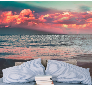 Fotomural naturaleza serenidad del atardecer en el océano - TenVinilo