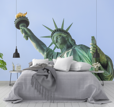 Fotomural Nueva York estatua de la libertad en primer plano - TenVinilo