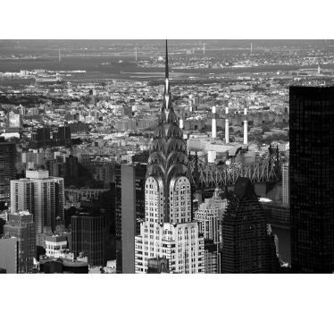 Fotomural Nueva York horizonte del edificio chrysler - TenVinilo