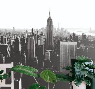 Fotomural nueva york skyline con empire state - TenVinilo