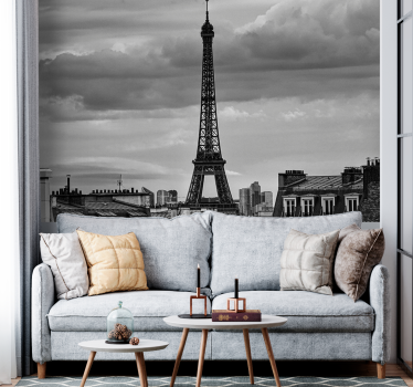 Fotomural parís dibujo de la torre eiffel - TenVinilo