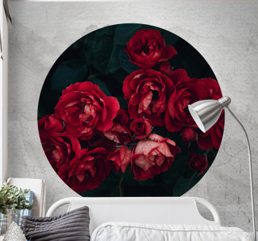 Fotomural rosas flores de rosa roja - TenVinilo