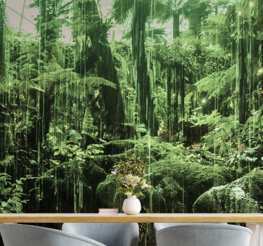 Fotomural selva dosel tropical exuberante - TenVinilo