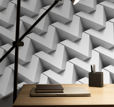 Fotomural textura chevron tridimensional - TenVinilo